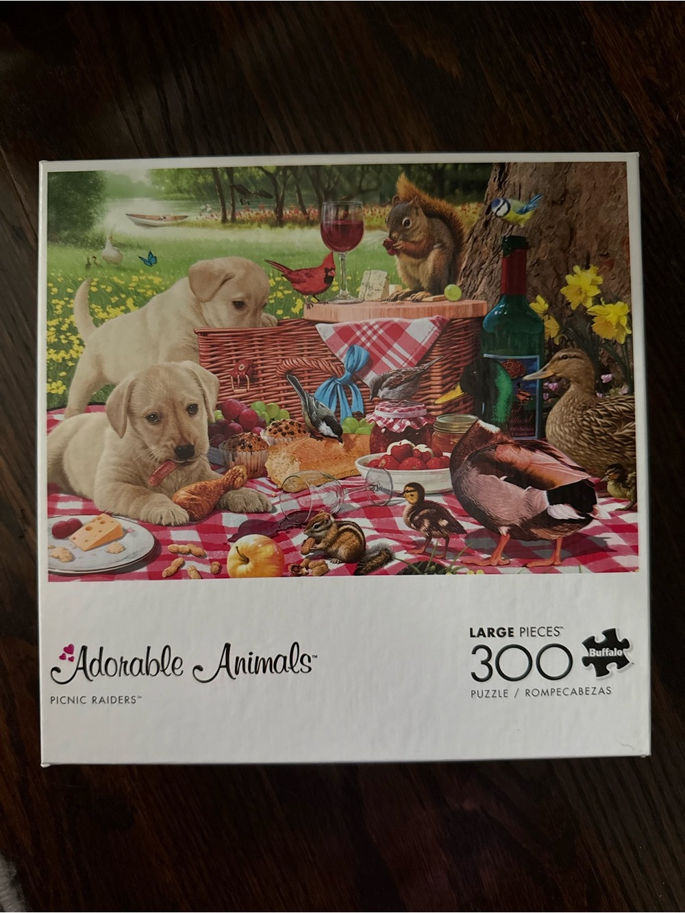 Picnic Raiders Puzzle 300 piece - Red Plaid